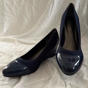LifeStride Navy Wedge Heel Size 9.5
